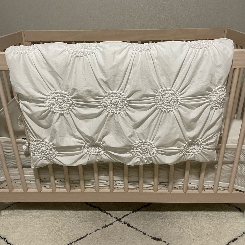 Crib comforter / plush crib blanket - Boho style